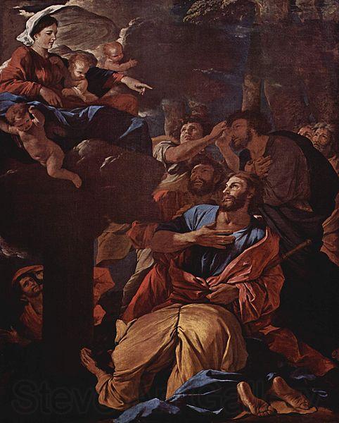 Nicolas Poussin The Apparition of the Virgin to Saint James the Great Norge oil painting art
